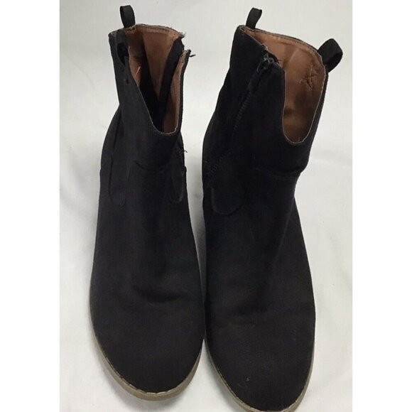 Gap Size 8 Black Suede Boots - Picture 1 of 4